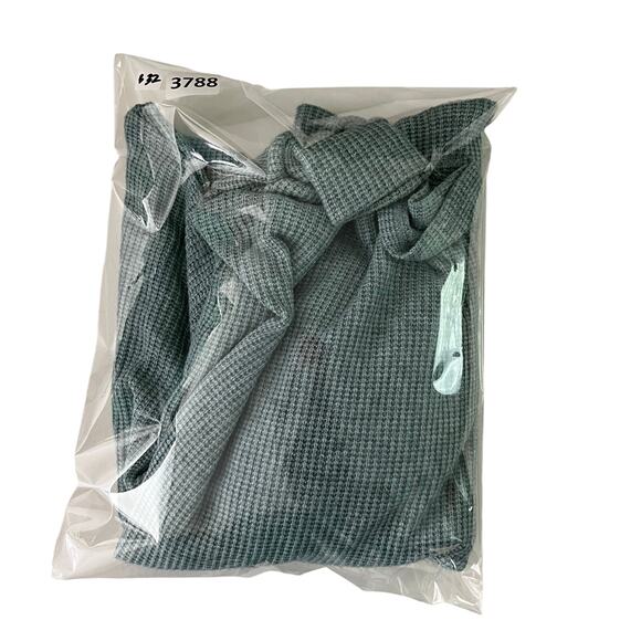 Gibsonlook Sweater Womens Large FKS20608GL Sage Green Turtle Neck Drop Shoulder - Picture 8 of 8